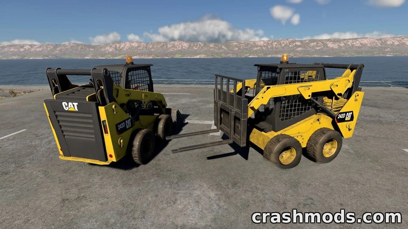Cat 242D Skid Steer – Loader with Forks, Pallets and Flatbeds – screenshot 3