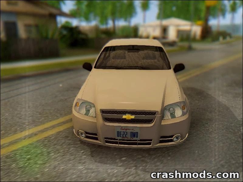 Chevrolet Aveo – Compact Car With Working Lights and Damage – screenshot 4