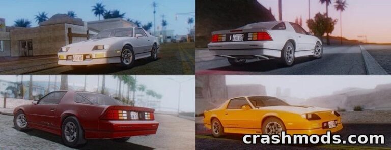 Chevrolet Camaro IROC-Z 1990 – Detailed Classic Muscle Car GTA San Andreas mod screenshot