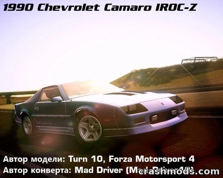 Chevrolet Camaro IROC-Z – Classic Muscle Car Conversion GTA San Andreas mod screenshot