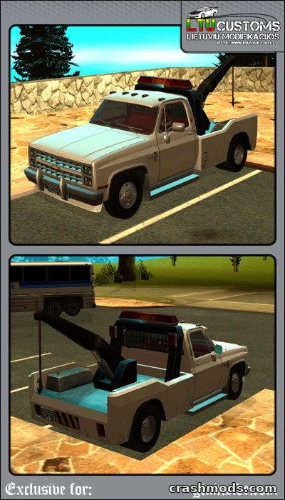 Chevrolet Silverado Towtruck – SA-MP Ready Recovery Truck GTA San Andreas mod screenshot