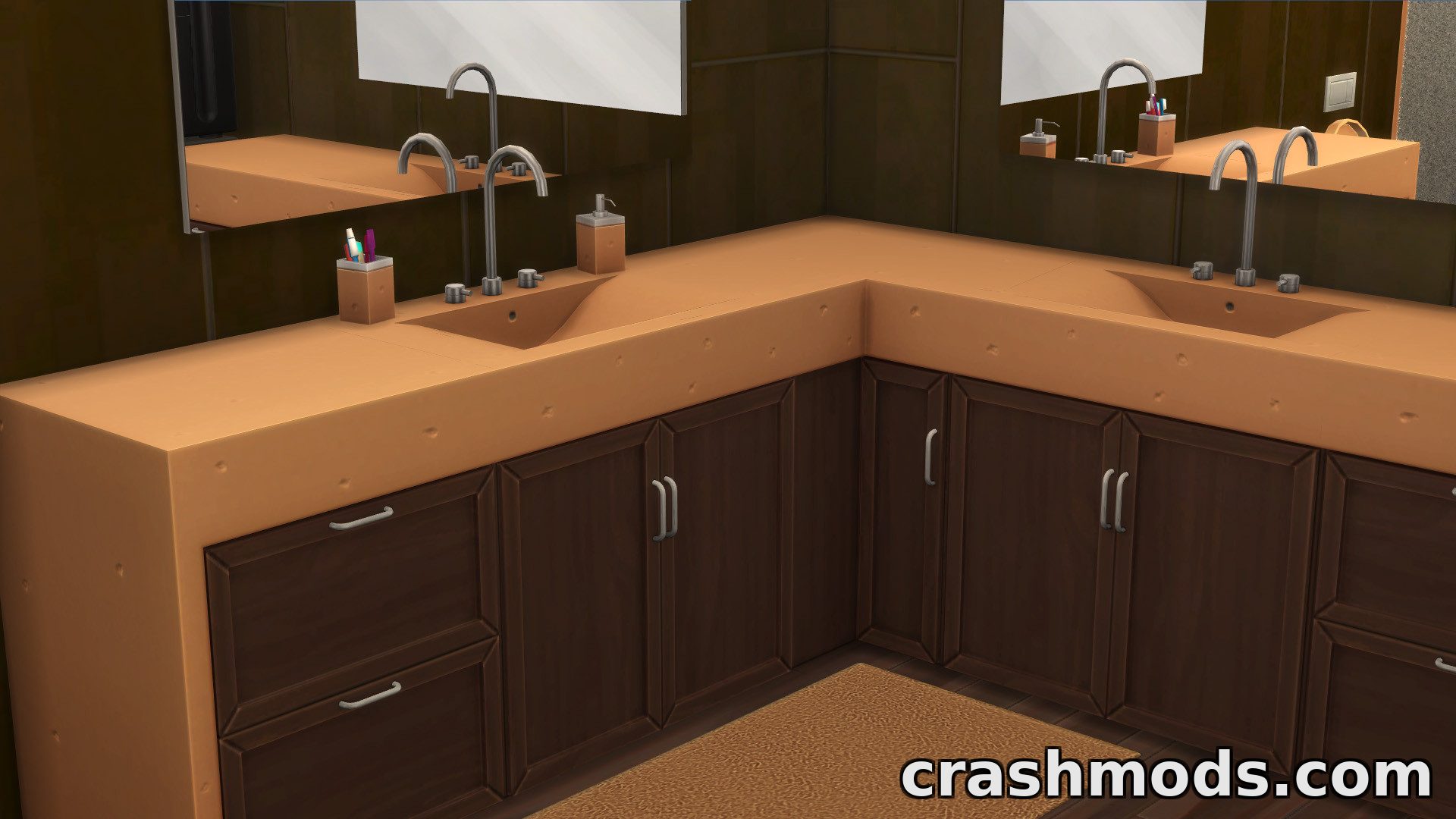 Chic Bathroom – Maxis Match Custom Stuff Set – screenshot 4