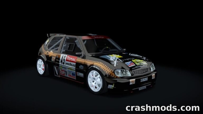 Citroën Saxo KitCar – Lightweight Front-Drive Rally Car Assetto Corsa mod screenshot