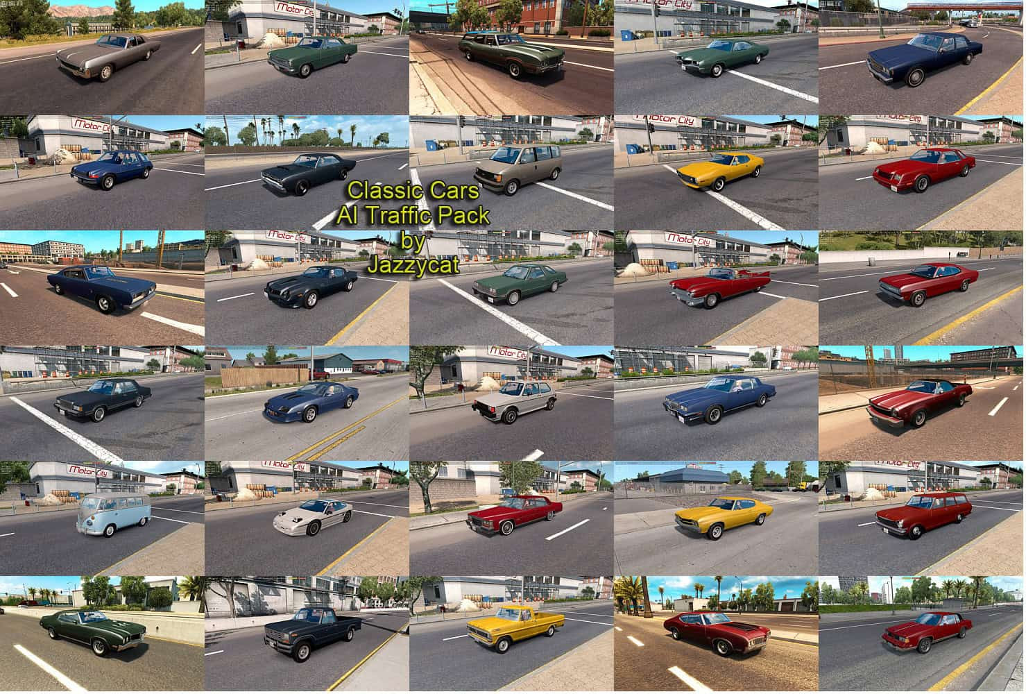 Classic Cars AI Traffic Pack – Vintage Vehicle Variety – screenshot 2