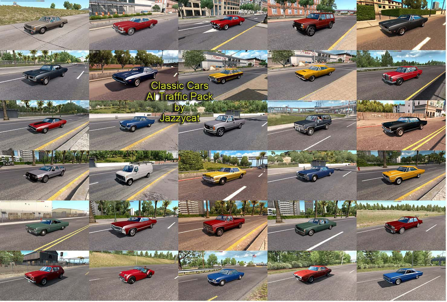 Classic Cars AI Traffic Pack – Vintage Vehicle Variety – screenshot 3