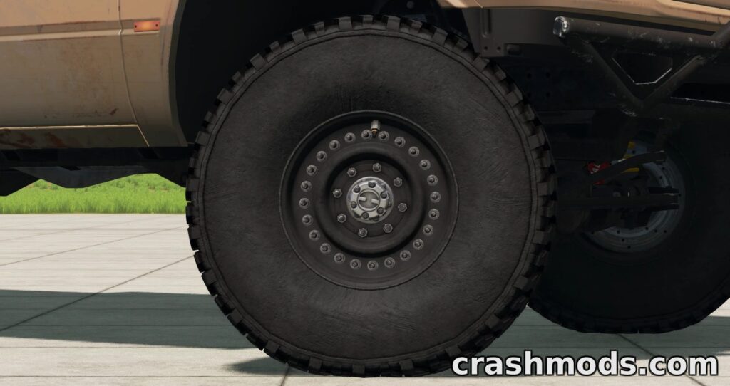CNVY HMMWV Wheels – Military Wheels with 37-Inch Tires BeamNG.drive mod screenshot