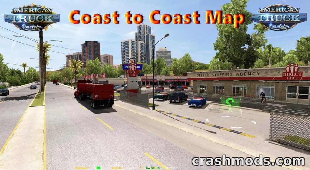Coast to Coast Map – Expansive US Driving Experience American Truck Simulator mod screenshot