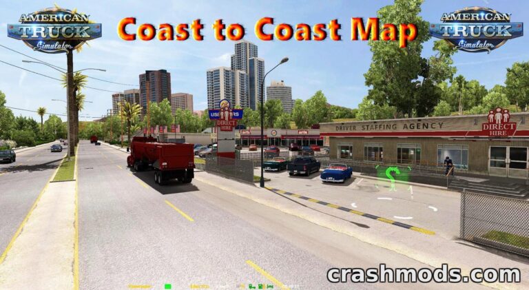 Coast to Coast Map – Expansive US Driving Experience American Truck Simulator mod screenshot