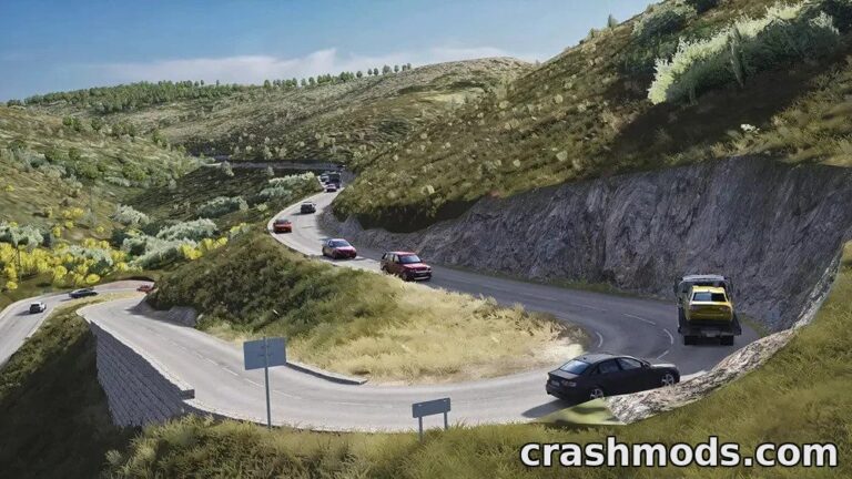 Col de Vence Hillclimb – Scenic French Track with Traffic Support Assetto Corsa mod screenshot