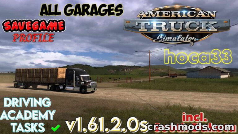 Complete Save Profile – All DLCs, Max Level & $100M American Truck Simulator mod screenshot