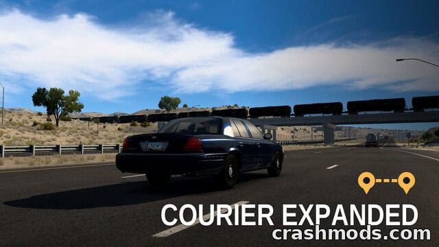 Courier Expanded – Longer Car Career Delivery Jobs American Truck Simulator mod screenshot