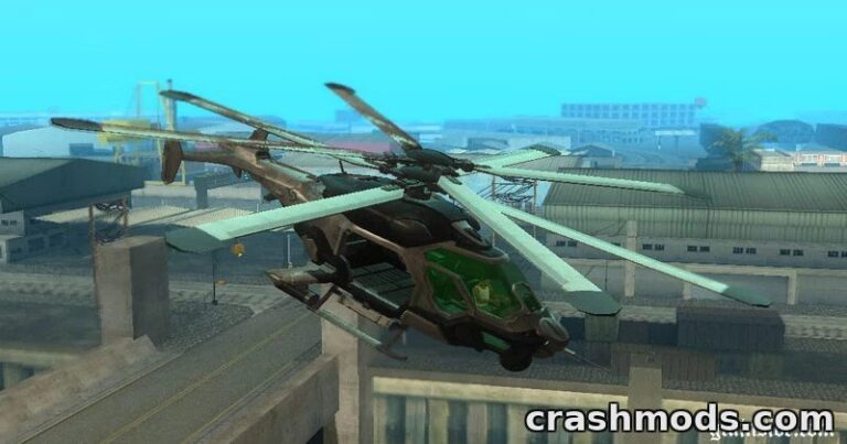 Crysis 2 C.E.L.L. Helicopter – Detailed Coaxial Rotor Chopper GTA San Andreas mod screenshot