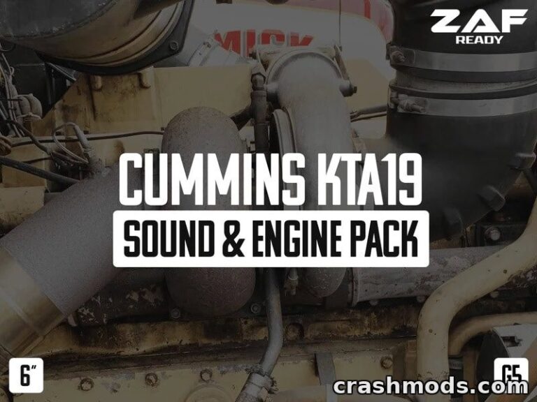 Cummins KTA19-C600 – Authentic Diesel Engine Sounds American Truck Simulator mod screenshot