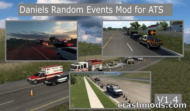 Daniels Random Events – Roadside Incident Pack American Truck Simulator mod screenshot