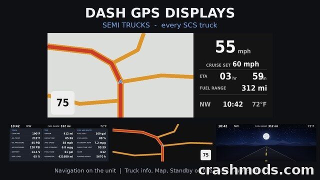 Dash GPS Displays – Aftermarket Navigation for Semi Trucks – screenshot 2