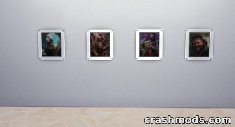 Disco Elysium Wall Hangings – Themed Decor Set The Sims 4 mod screenshot