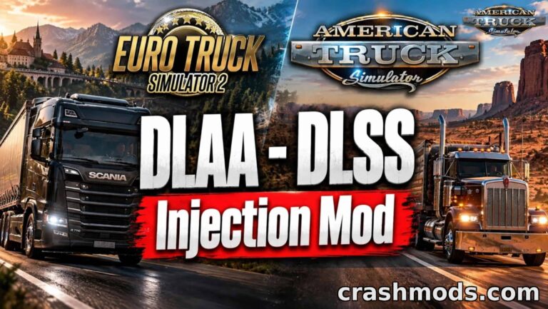 DLAA & DLSS Injection – NVIDIA Upscaling Tool American Truck Simulator mod screenshot