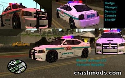 Dodge Charger Orange County Sheriff – Police Cruiser GTA San Andreas mod screenshot
