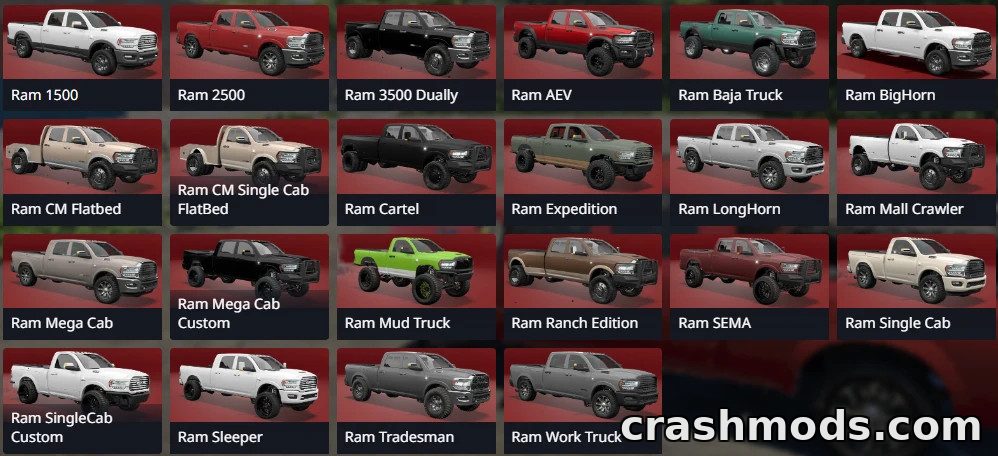 Dodge Ram 5th Gen – Pickup Truck with 22 Configs – screenshot 3