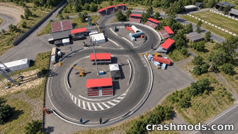 Drift Valley – Drift Map with Three Spots BeamNG.drive mod screenshot