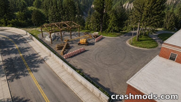 East Coast Beam Life – City Map with Shops and Mud Park BeamNG.drive mod screenshot