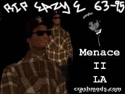 Eazy-E – Menace II LA Character Skin GTA San Andreas mod screenshot