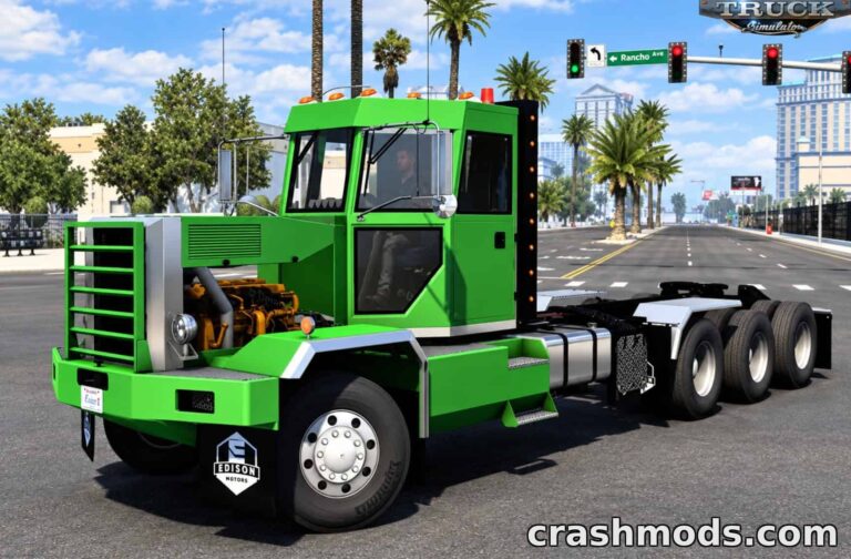 Edison L500/750 Logging Truck – Tandem & Tridem Daycab American Truck Simulator mod screenshot