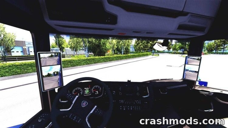 Electronic Mirrors – Camera Rearview Mirrors for All Trucks Euro Truck Simulator 2 mod screenshot
