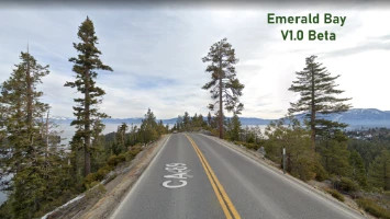 Emerald Bay – Bay-Side Track with Mountain Scenery Assetto Corsa mod screenshot