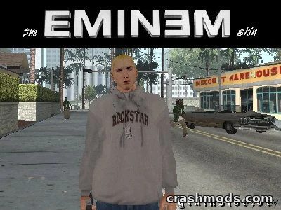 Eminem – Rapper Character Skin Replacing CJ GTA San Andreas mod screenshot