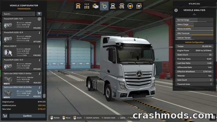 Engine and Transmission Pack – 310 to 3500 hp Options – screenshot 2