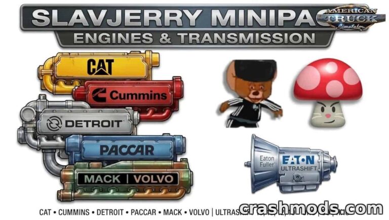 Engines & Transmission Pack – Authentic Diesel Sounds American Truck Simulator mod screenshot