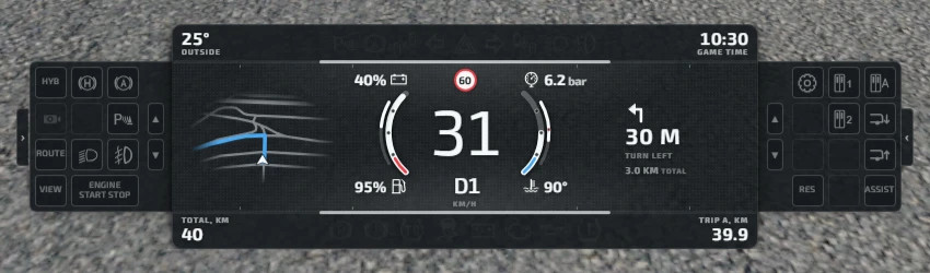 Enhanced Dashboard – Realistic HUD App – screenshot 2