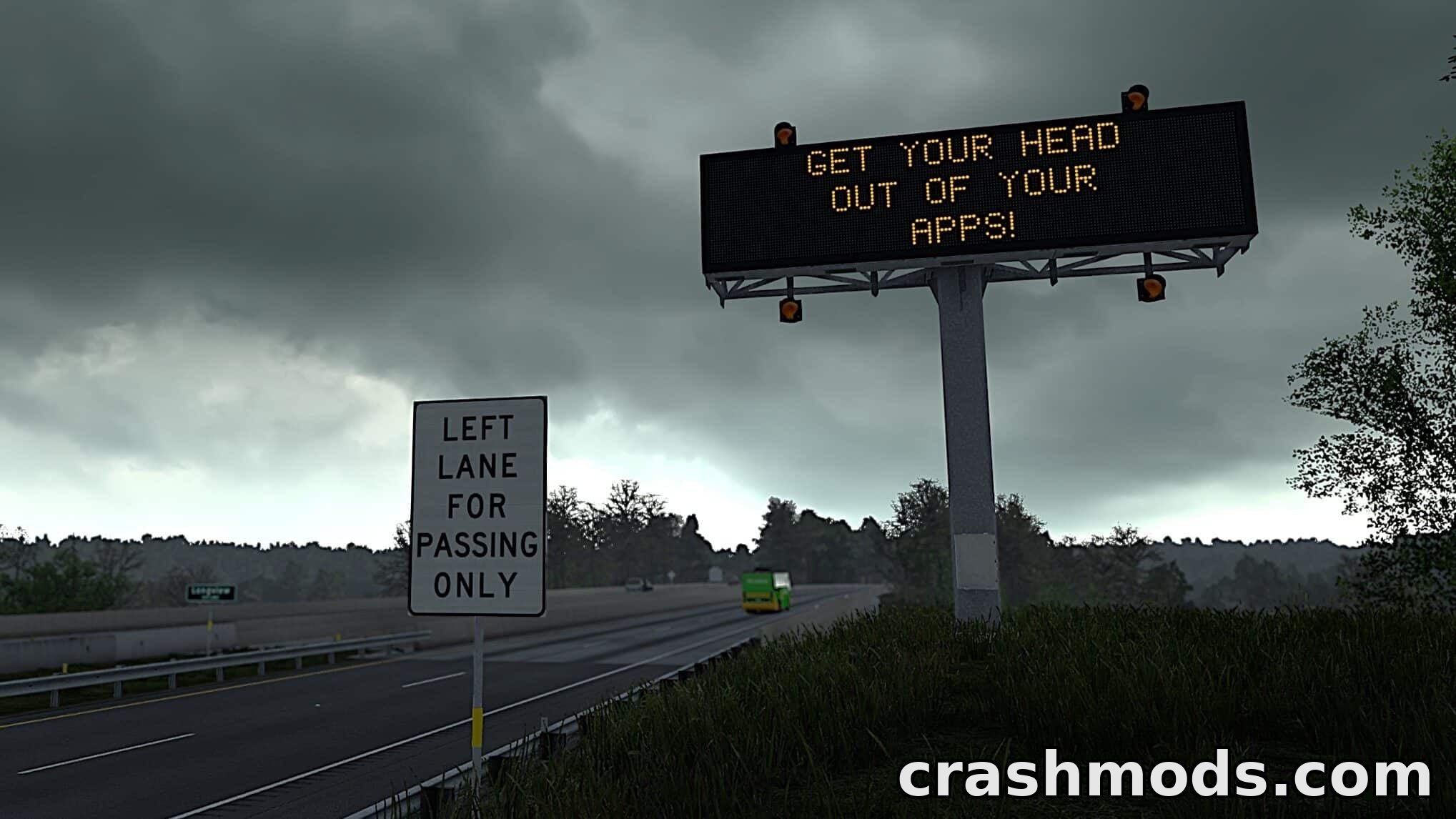 Enhanced LED Traffic Safety Signs – Real Highway Messages – screenshot 3