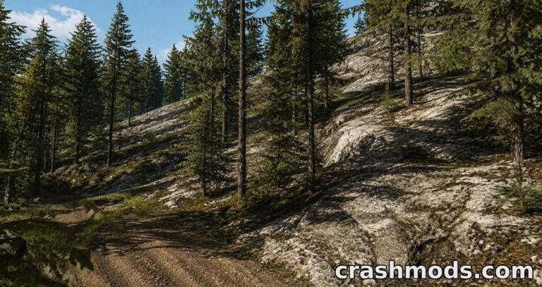 ETK Forest Trails – Dirt Trails and Rocky Hill Climbs Map BeamNG.drive mod screenshot