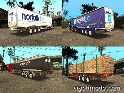 Euro Truck Simulator Trailer Pack – Converted Cargo Trailers GTA San Andreas mod screenshot