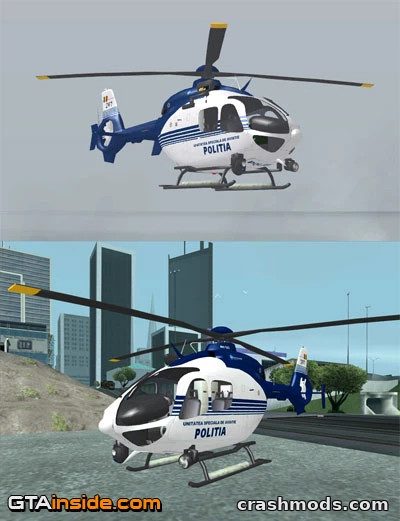 Eurocopter EC-135 Politia Romana – Realistic Police Helicopter GTA San Andreas mod screenshot