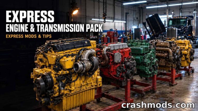 Express Engine Pack – Realistic American Engines & Gearboxes American Truck Simulator mod screenshot