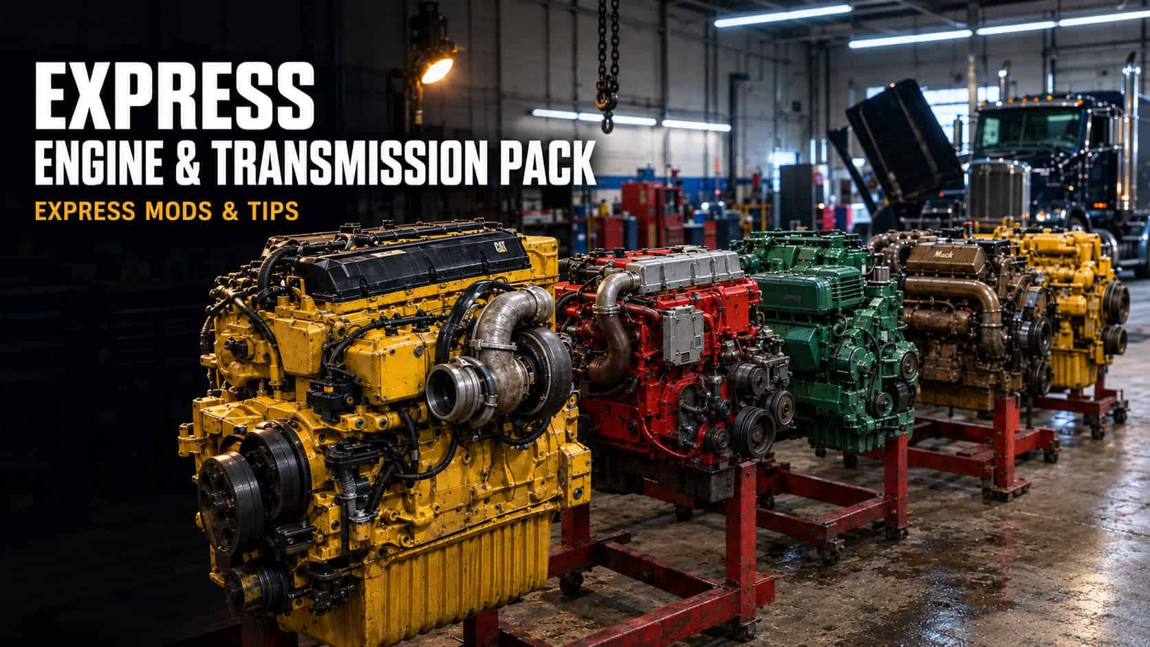 Express Engine Pack – Realistic American Engines & Gearboxes – screenshot 1