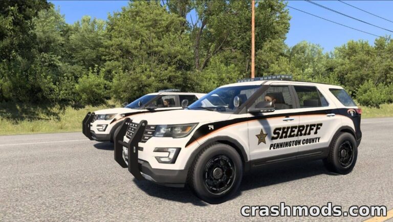 Extra City Police Vehicles – Unique Regional Police Cars American Truck Simulator mod screenshot