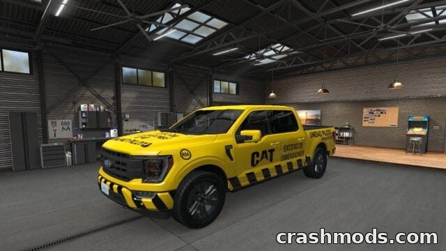 F150 Pilot Unit Skin – Escort Vehicle Livery American Truck Simulator mod screenshot