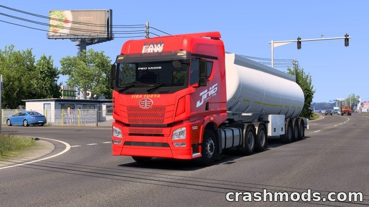 FAW JH6 – Chinese Truck with 550 hp Engine Euro Truck Simulator 2 mod screenshot