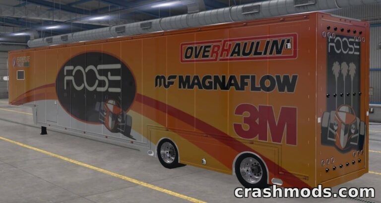 Featherlite Trailer Skins – 4K NASCAR Hauler Pack American Truck Simulator mod screenshot