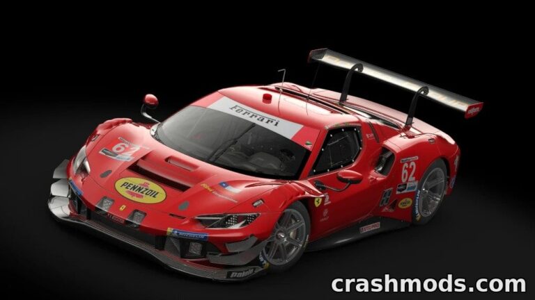 Ferrari 296 GT3 – Circuit-Bred Italian Race Car Assetto Corsa mod screenshot