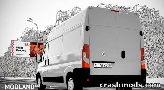 Fiat Ducato – Van with New Physics and 7 Extras City Car Driving mod screenshot