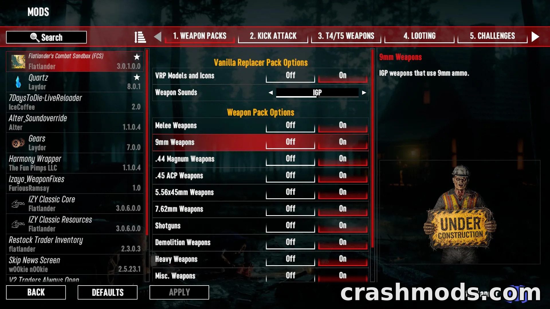 Flatlander’s Combat Sandbox – Weapon Tweaks for IZY Classic – screenshot 4