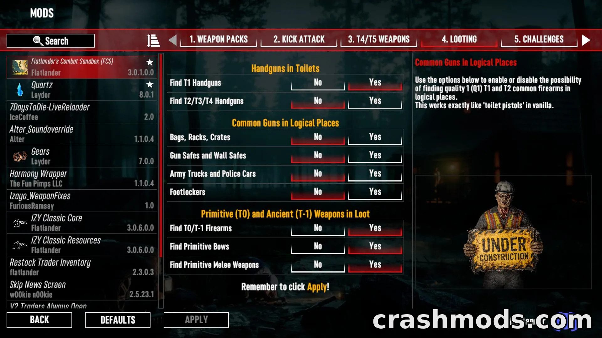 Flatlander’s Combat Sandbox – Weapon Tweaks for IZY Classic – screenshot 6