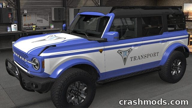 Ford Bronco 2024 TPC Paintjob – Ultraman Tiga Skin American Truck Simulator mod screenshot