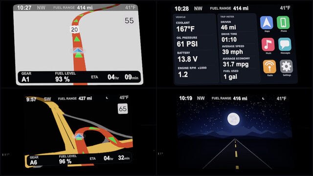 Ford Bronco Dash GPS Displays – Multi-Page Infotainment American Truck Simulator mod screenshot