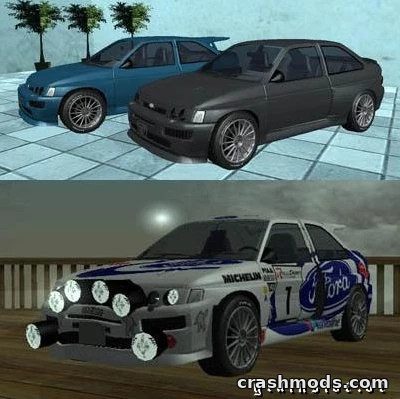Ford Escort RS Cosworth WRC – Beta Rally Car with Tuning Parts GTA San Andreas mod screenshot